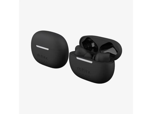 DeFunc True - True wireless-hodetelefoner med mikrofon - i øret - Bluetooth - aktiv støydemping - svart