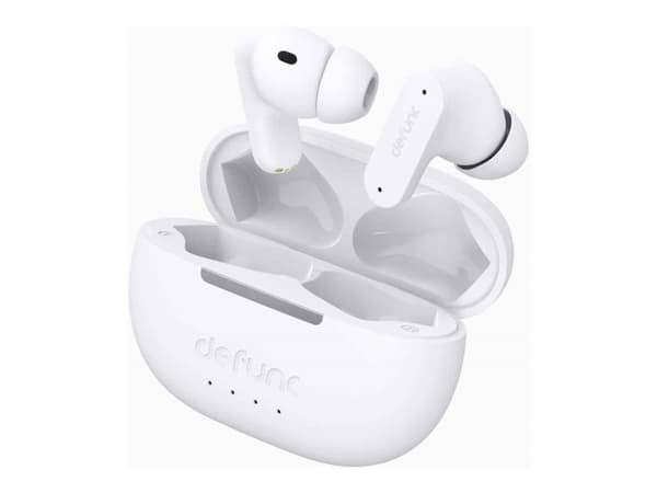 DeFunc True - True wireless-hodetelefoner med mikrofon - i øret - Bluetooth - aktiv støydemping - svart