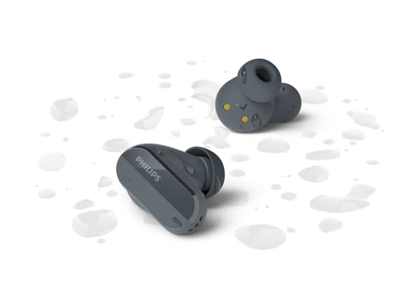 Philips TAT3508BK - True wireless-hodetelefoner med mikrofon - i øret - Bluetooth - aktiv støydemping - svart