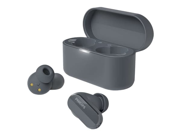Philips TAT3508BK - True wireless-hodetelefoner med mikrofon - i øret - Bluetooth - aktiv støydemping - svart