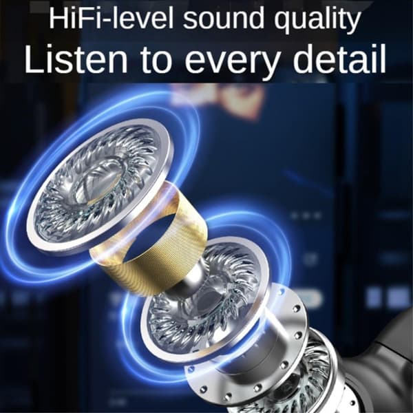 Clip-On Öra Bluetooth 5.3 headset brusreducerande trådlös hörlur