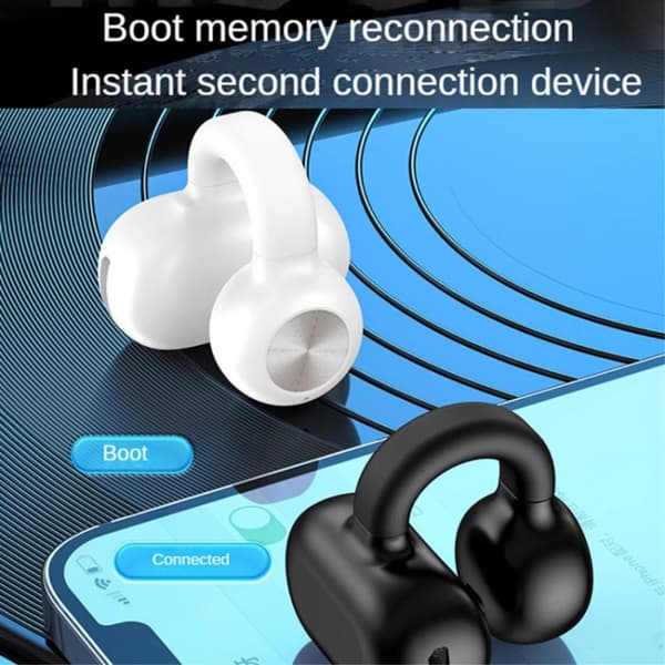 Clip-On Öra Bluetooth 5.3 headset brusreducerande trådlös hörlur
