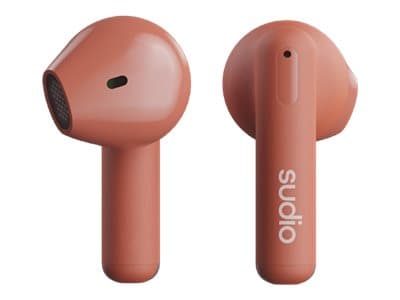 Sudio A1 - True wireless-hörlurar med mikrofon - öronknopp - Bluetooth - ljudisolerande - sienna red
