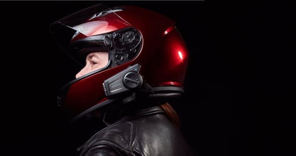 SENA 50C-01 motorcykel intercom Bluetooth 5.0 2000m 1 st. Svart