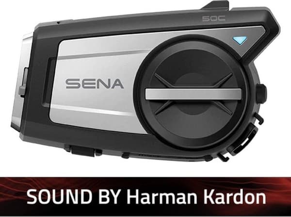 SENA 50C-01 motorcykel intercom Bluetooth 5.0 2000m 1 st. Svart