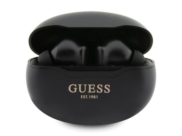 Guess Bluetooth headphones GUTWST50EKTWS + docking station black/black Classic EST