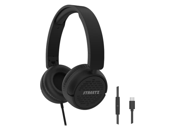 Streetz C200, Ledningsført, Opkald/musik, 140 g, Headset, Sort