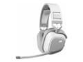 Miniatyrbild 4 av 5: CORSAIR Gaming HS80 MAX WIRELESS - Headset - fullstorlek - 2,4 GHz - trådlös - USB - vit