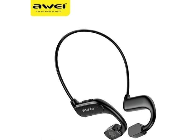 Awei A897BL Bluetooth-hodetelefoner med mikrofon, luftledningssport -sort
