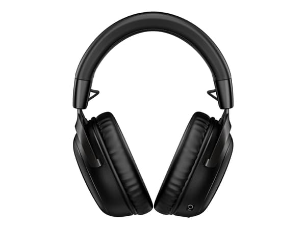 HyperX Cloud III - Hodesett - full størrelse - 2,4 GHz - trådløs - svart