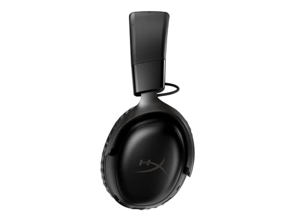 HyperX Cloud III - Hodesett - full størrelse - 2,4 GHz - trådløs - svart