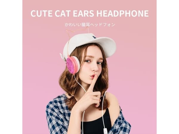 Kuulokkeet Partner Tele.com CAT EAR kuulokkeet malli YLFS-22 Jack 3.5mm kultaa