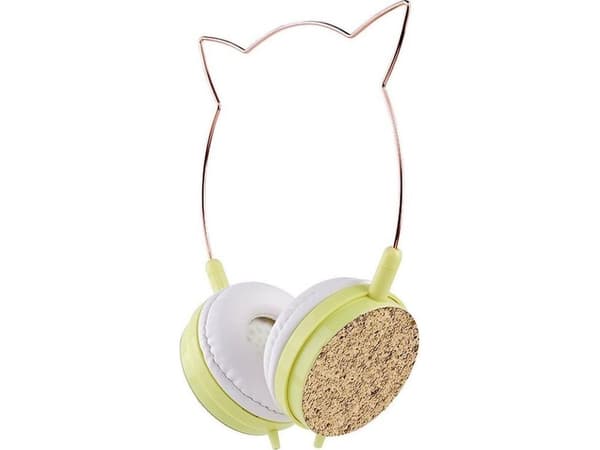 Kuulokkeet Partner Tele.com CAT EAR kuulokkeet malli YLFS-22 Jack 3.5mm kultaa