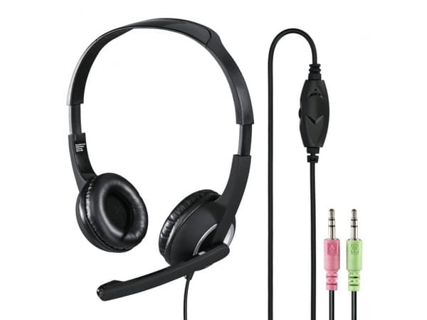 Hama Essential HS 300, Kabel, Samtal/musik, 20 - 20000 hz, 136 g, Headset, Grå