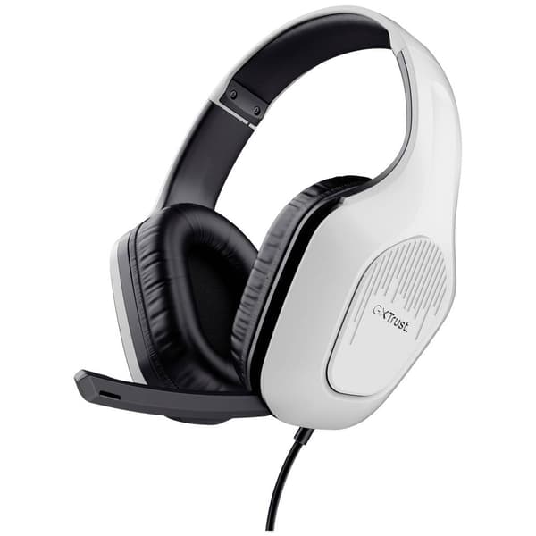 Trust GXT415PS ZIROX PS5 Spel Over Ear-hörlurar Sladd Stereo Vit