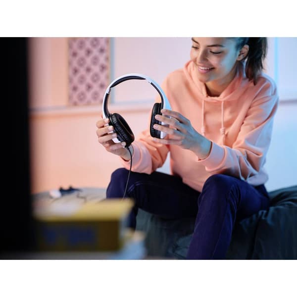 Trust GXT415PS ZIROX PS5 Spel Over Ear-hörlurar Sladd Stereo Vit