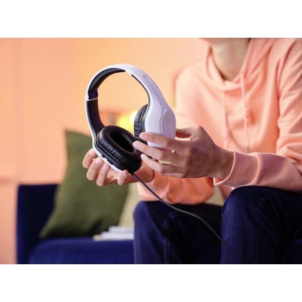 Trust GXT415PS ZIROX PS5 Spel Over Ear-hörlurar Sladd Stereo Vit