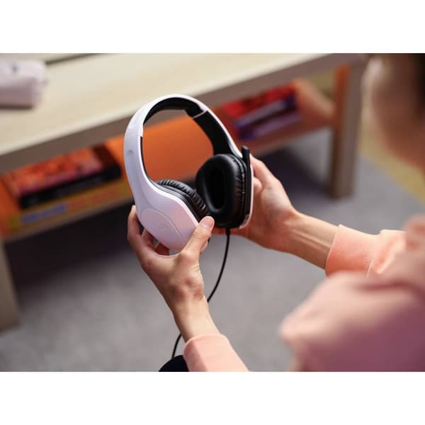 Trust GXT415PS ZIROX PS5 Spel Over Ear-hörlurar Sladd Stereo Vit