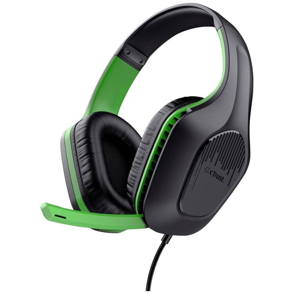 Trust GXT415X ZIROX XBox Spel Over Ear-hörlurar Sladd Stereo Svart, Grön