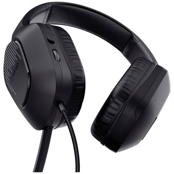 Trust GXT415 ZIROX Spel Over Ear-hörlurar Sladd Stereo Svart