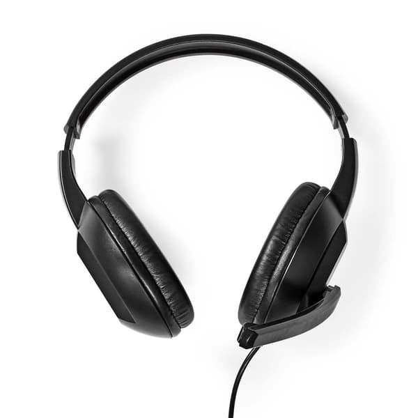 Nedis PC-headset | Over-Ear-kuulokkeet | Stereo | USB Type-A / USB Type-C™ | Kokoontaitettava Mikrofoni | Musta