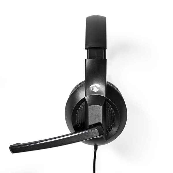 Nedis PC-headset | Over-Ear-kuulokkeet | Stereo | USB Type-A / USB Type-C™ | Kokoontaitettava Mikrofoni | Musta