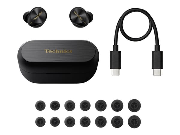 Technics AZ80 - True wireless-hodetelefoner med mikrofon - i øret - Bluetooth - aktiv støydemping - svart