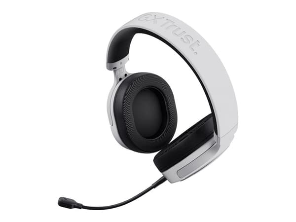 Trust GXT 498 FORTA - Headset - fullstorlek - kabelansluten - 3,5 mm kontakt - vit