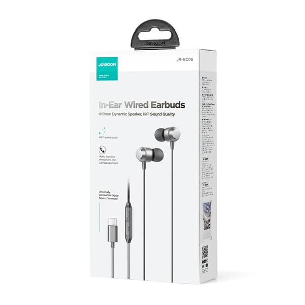 JOYROOM in-ear-hörlurar mikrofon HiFi USB-C trådbundna hörlurar