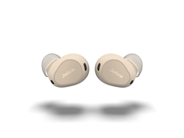 Jabra Elite 10 - True wireless-hodetelefoner med mikrofon - i øret - Bluetooth - aktiv støydemping - kremfarget