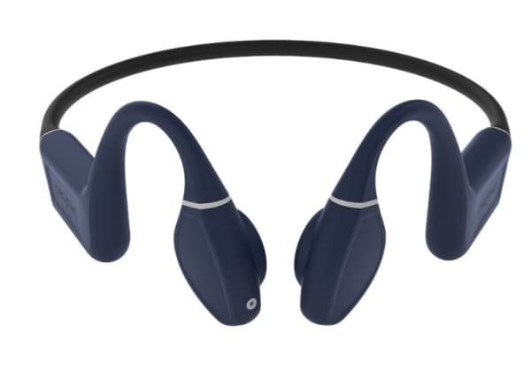 Creative Outlier Free Pro+ - Hodetelefoner med mikrofon - åpent øre - bak-nakken-montering - Bluetooth - trådløs - midnattsblå, matt svart