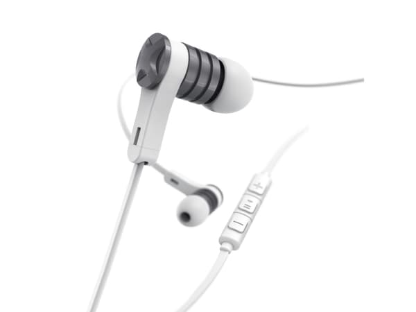 Hama Intense, Langallinen, Puhelut/Musiikki, 20 - 20000 Hz, 15 g, Kuulokkeet, Hopea, Valkoinen