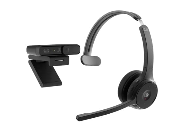Cisco Headset 721 - Headset - på örat - Bluetooth - trådlös - kolsvart - Cisco Webex Certified