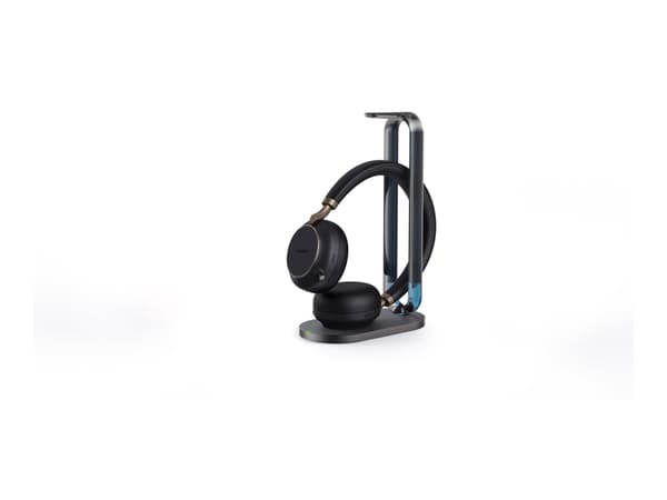 Yealink BH76 - Headset - på örat - Bluetooth - trådlös - aktiv brusradering - USB-A via Bluetooth-adapter - svart - Certifierad för Microsoft-teams