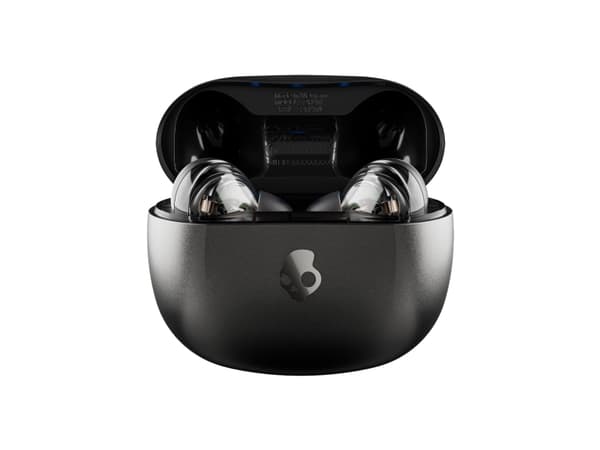 Skullcandy Rail - Todelliset langattomat kuulokkeet mikrofonilla - in-ear - Bluetooth - aktiivinen melunvaimennus - tosi musta