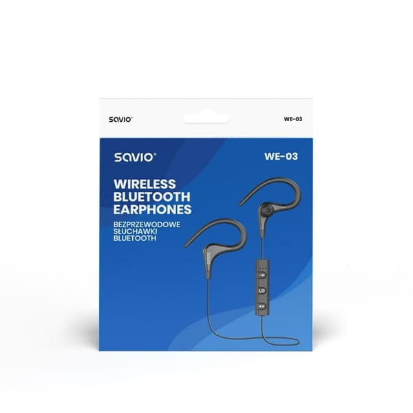Bluetooth Urheilukuulokkeet Savio WE-03 Musta