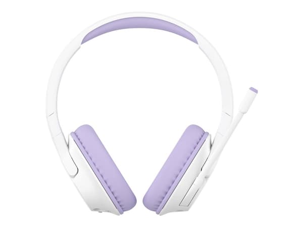Belkin SoundForm Inspire - Hodesett - full størrelse - Bluetooth - trådløs, kablet - 3,5 mm jakk - lavandel