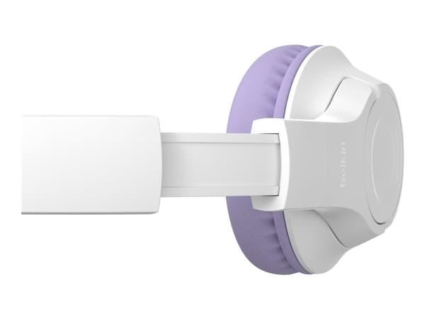 Belkin SoundForm Inspire - Hodesett - full størrelse - Bluetooth - trådløs, kablet - 3,5 mm jakk - lavandel
