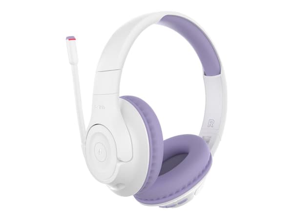 Belkin SoundForm Inspire - Hodesett - full størrelse - Bluetooth - trådløs, kablet - 3,5 mm jakk - lavandel