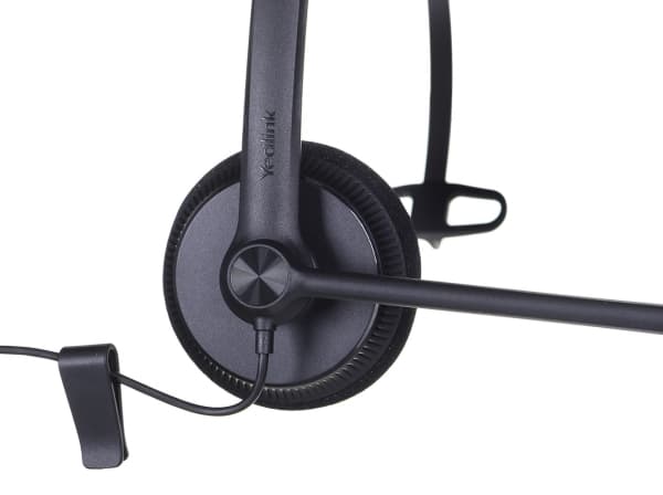 Yealink YHS34 Lite Mono, Langallinen, Toimisto/puhelukeskus, 20 - 20000 Hz, Kuulokkeet, Musta