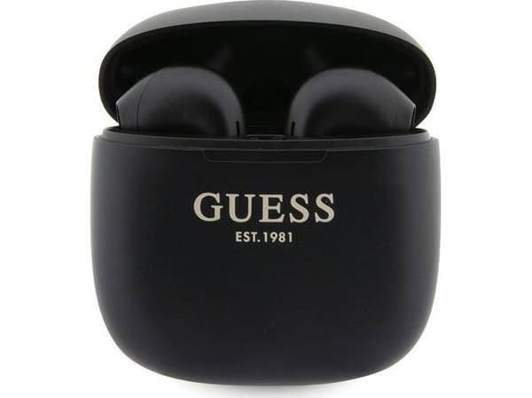 Guess Bluetooth-kuulokkeet GUTWST26PSK TWS + telakointiasema musta/musta Klassinen EST logo