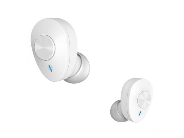 Hama Freedom Buddy, True Wireless Stereo (TWS), Samtaler/musikk, 20 - 20000 Hz, 38 g, Hodesett, Lysegrå, Hvit