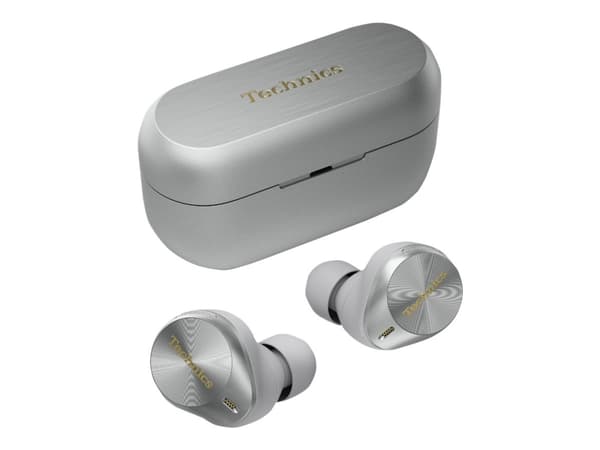 Technics AZ80 - True wireless-hodetelefoner med mikrofon - i øret - Bluetooth - aktiv støydemping - sølv