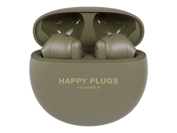 Happy Plugs JOY Lite - True wireless-hodetelefoner med mikrofon - ørepropp - Bluetooth - grønn