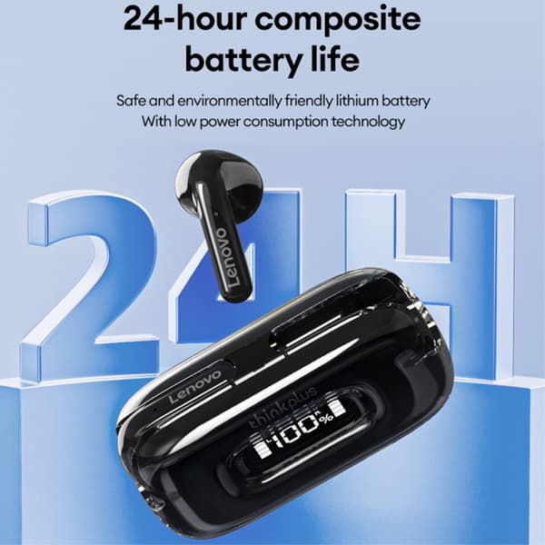 LENOVO Thinkplus X15II trådlösa hörlurar Bluetooth Headset Svart