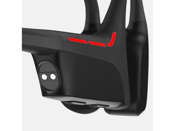 Suunto Wing - Hodetelefoner med mikrofon - åpent øre - bak-nakken-montering - Bluetooth - trådløs - svart