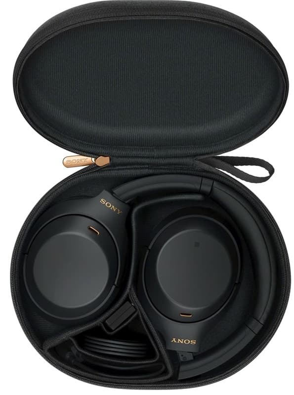 Sony WH-1000XM4 støyreduserende trådløse hodetelefoner, svart