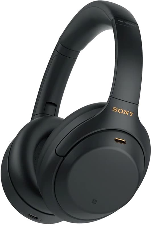Sony WH-1000XM4 støyreduserende trådløse hodetelefoner, svart