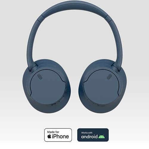 Sony WH-CH720N - Trådlösa Over-Ear Hörlurar med Digital Noise Cancelling, Blå