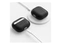 Miniatyrbild 3 av 4: KeyBudz PodSkinz Artisan Series - Fodral laddningsfodral för trådlösa öronsnäckor - top-grain Italian leather - svart - för Apple AirPods (3:e genera